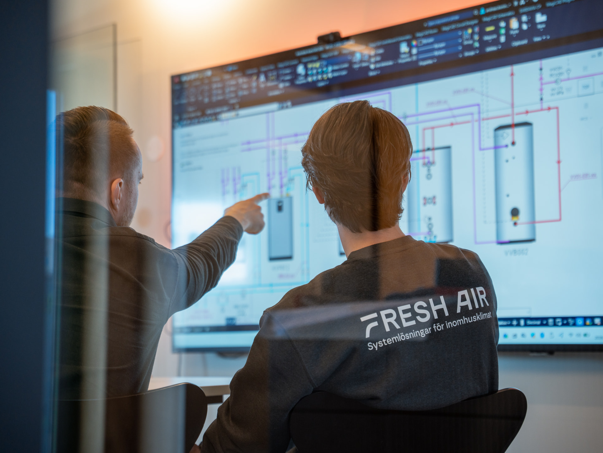 Medarbetare på Fresh Air i Uppsala